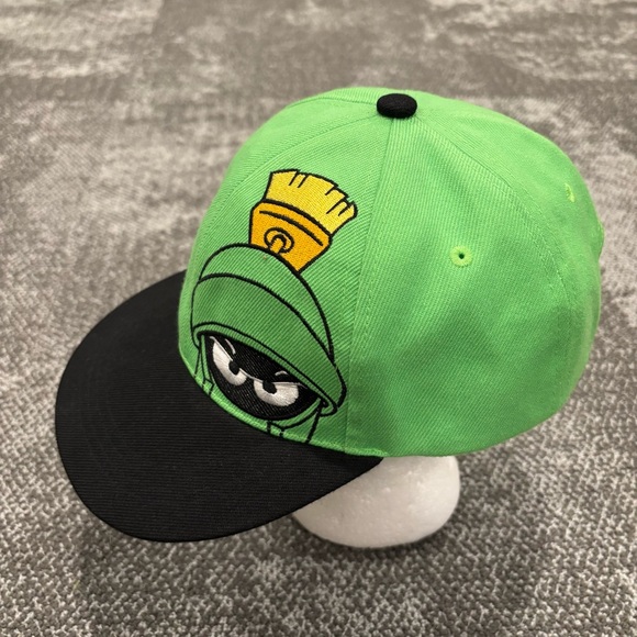 Vintage Six Flags Marvin The Martian Snap Back Hat OSFA - Picture 2 of 4